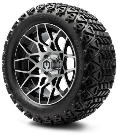 MODZ® 14" Blitz Machined Black Wheels & Off-Road Tires Combo