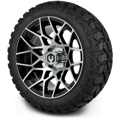 MODZ® 14" Blitz Machined Black Wheels & Off-Road Tires Combo