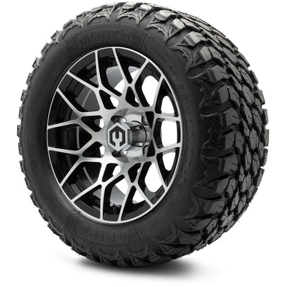 MODZ® 14" Blitz Machined Black Wheels & Off-Road Tires Combo