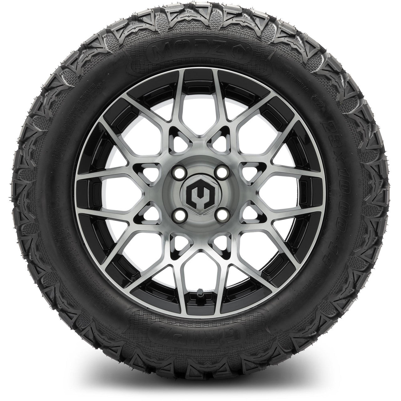 MODZ® 14" Blitz Machined Black Wheels & Off-Road Tires Combo