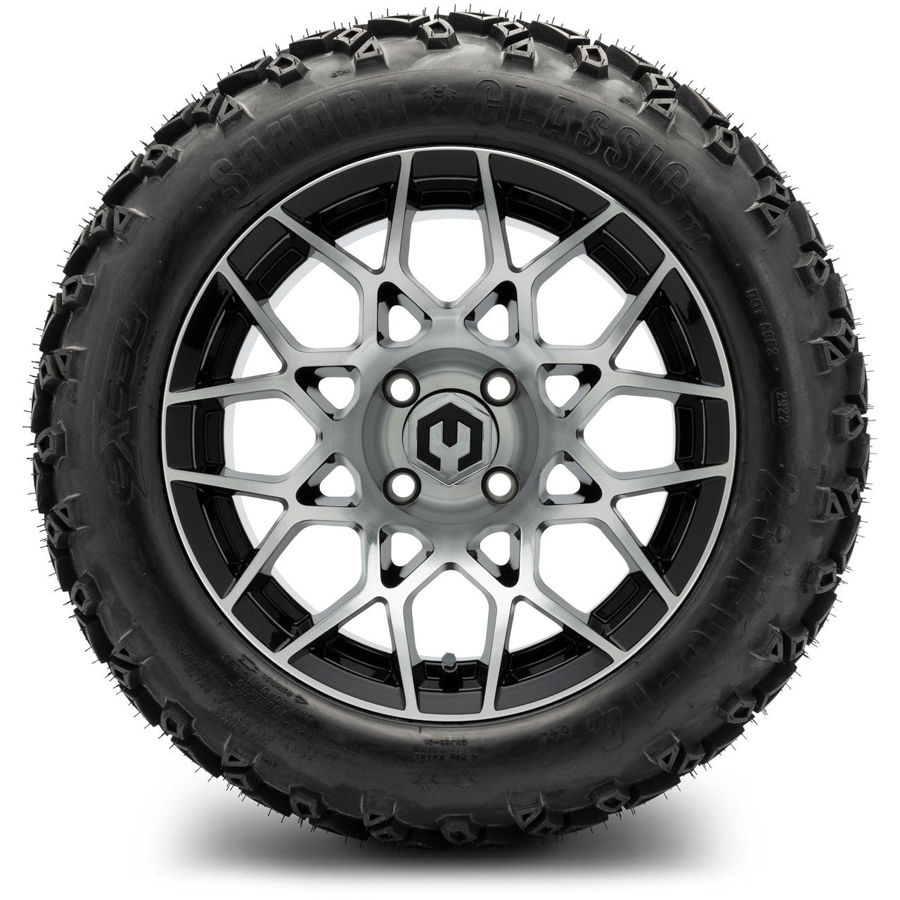 MODZ® 14" Blitz Machined Black Wheels & Off-Road Tires Combo