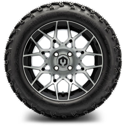 MODZ® 14" Blitz Machined Black Wheels & Off-Road Tires Combo
