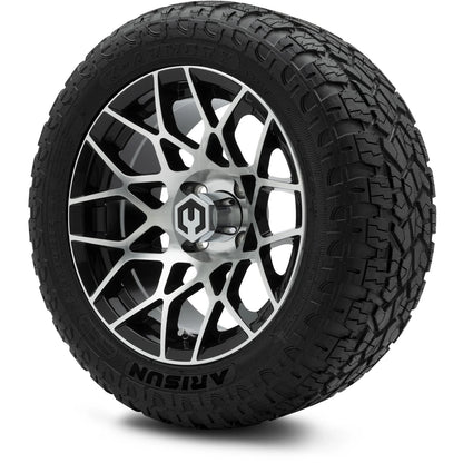 MODZ® 14" Blitz Machined Black Wheels & Off-Road Tires Combo