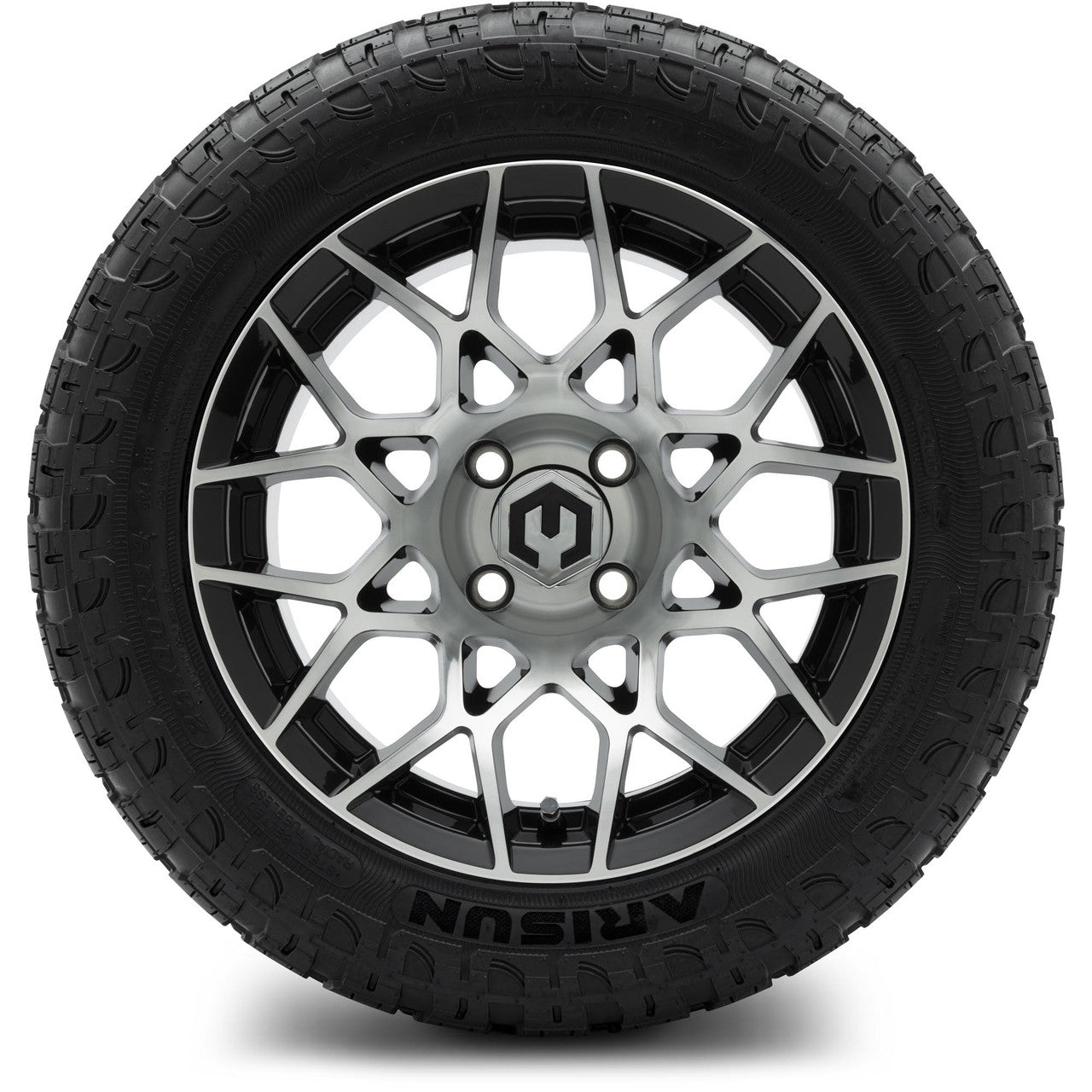 MODZ® 14" Blitz Machined Black Wheels & Off-Road Tires Combo