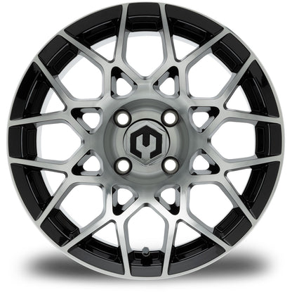 MODZ® Blitz Machined Black 14" Golf Cart Wheel