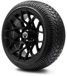 MODZ® 14" Blitz Matte Black Wheels & Street Tires Combo