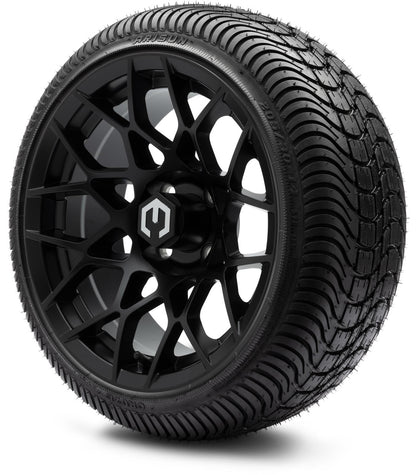 MODZ® 14" Blitz Matte Black Wheels & Street Tires Combo