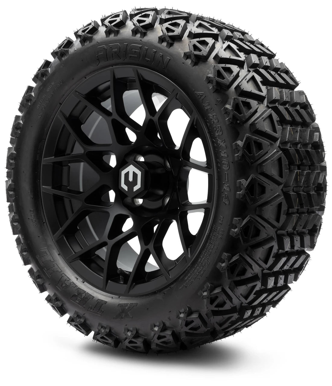 MODZ® 14" Blitz Matte Black Wheels & Off-Road Tires Combo