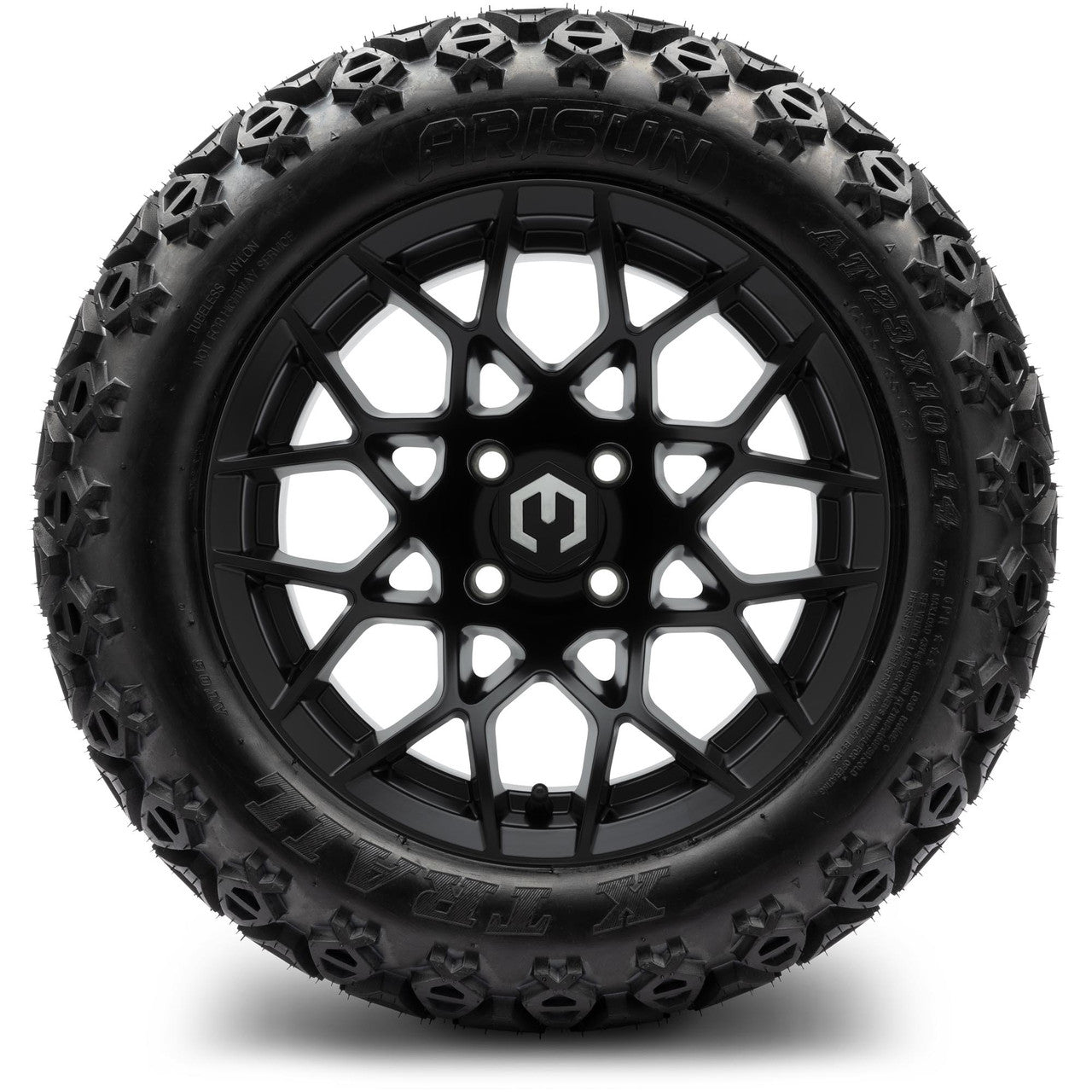MODZ® 14" Blitz Matte Black Wheels & Off-Road Tires Combo