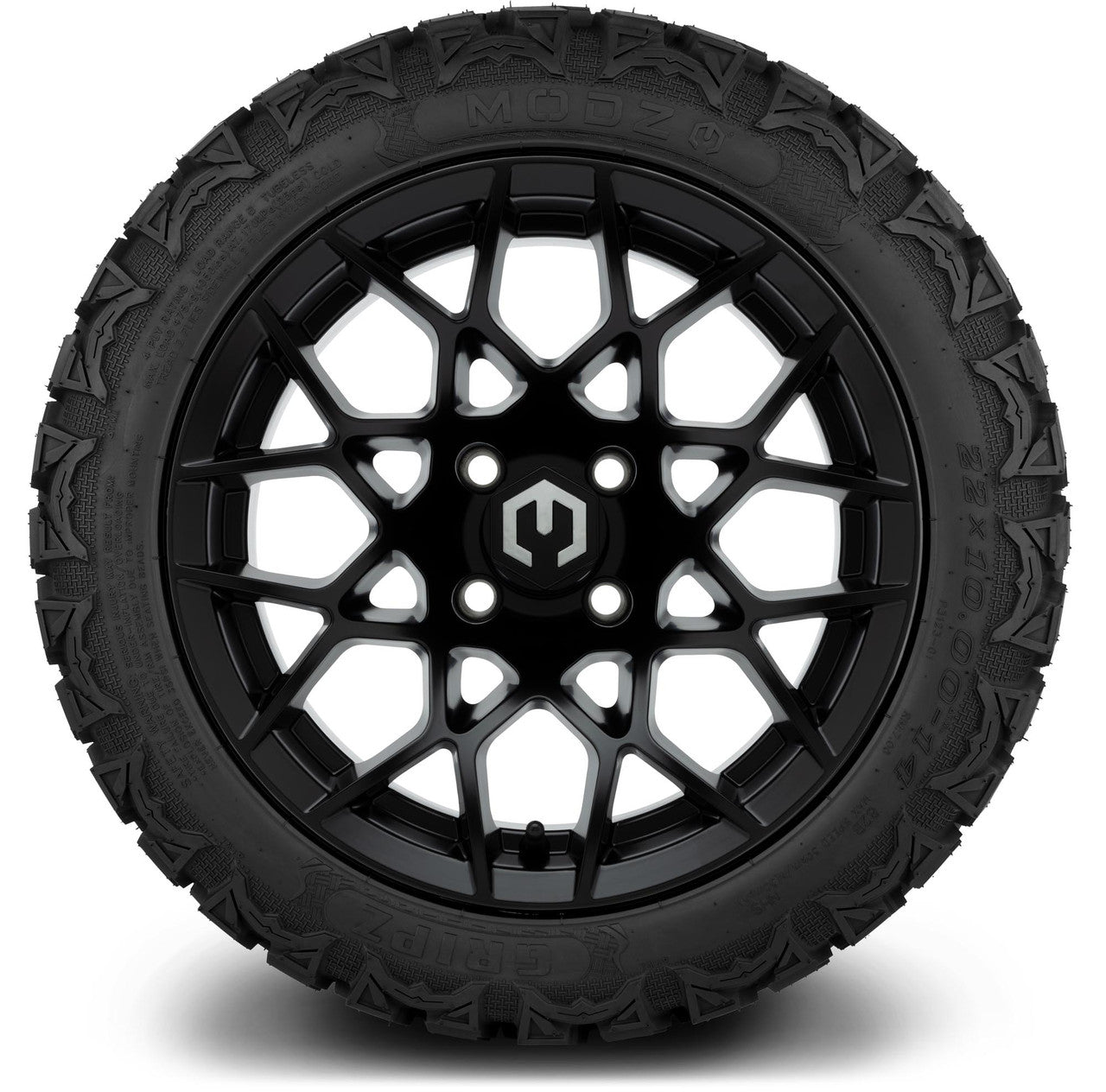 MODZ® 14" Blitz Matte Black Wheels & Off-Road Tires Combo