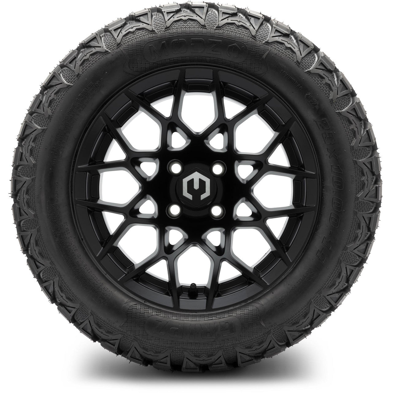 MODZ® 14" Blitz Matte Black Wheels & Off-Road Tires Combo