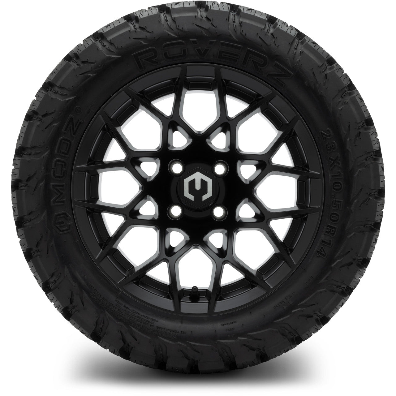 MODZ® 14" Blitz Matte Black Wheels & Off-Road Tires Combo