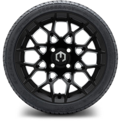 MODZ® 14" Blitz Matte Black Wheels & Street Tires Combo
