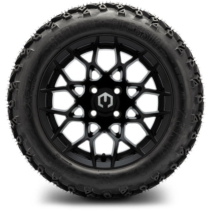 MODZ® 14" Blitz Matte Black Wheels & Off-Road Tires Combo