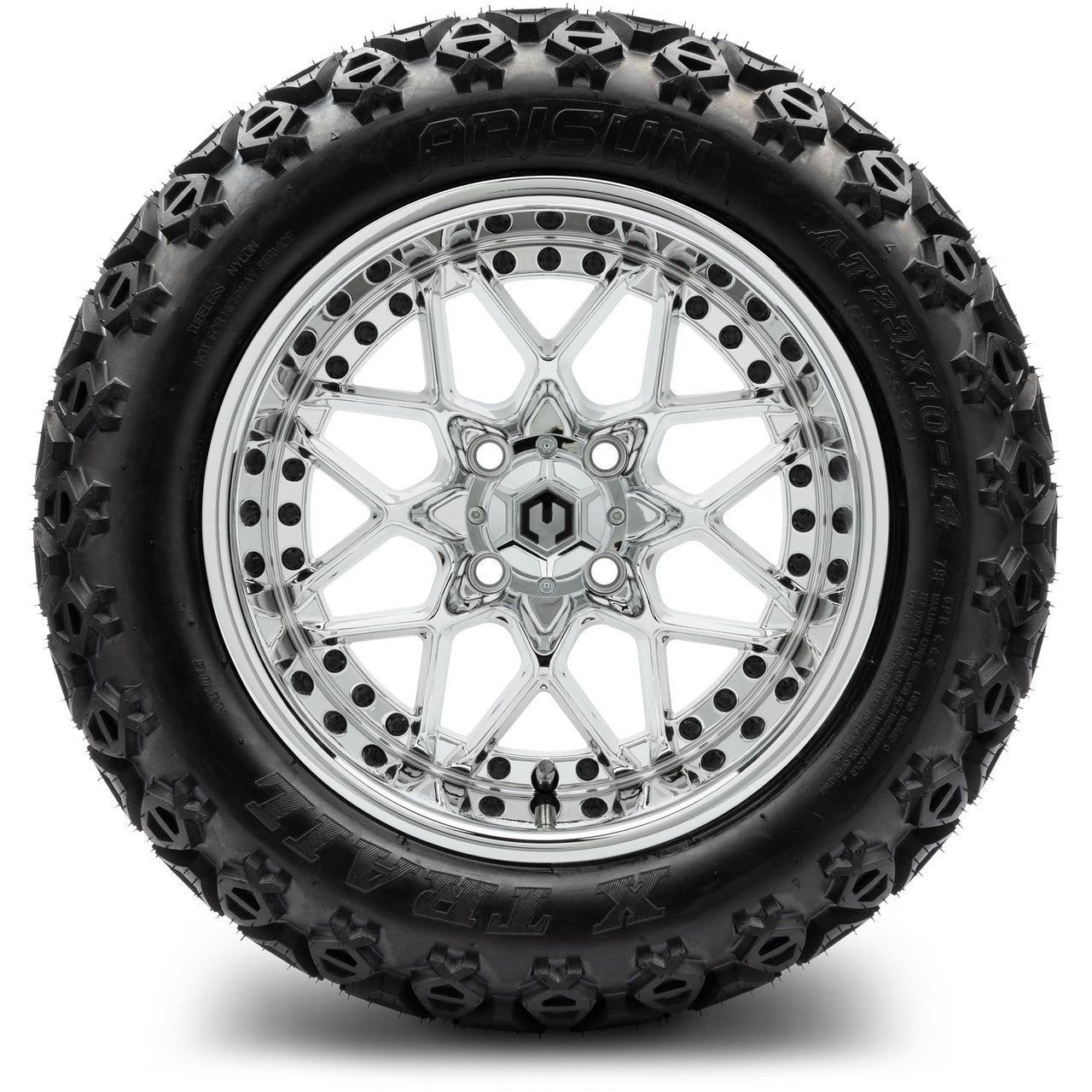 MODZ® 14" Formula Chrome Wheels & Off-Road Tires Combo