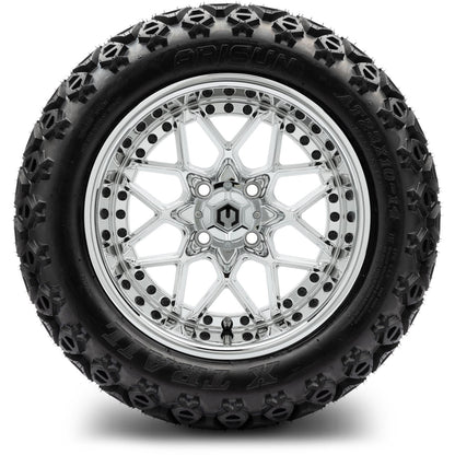 MODZ® 14" Formula Chrome Wheels & Off-Road Tires Combo
