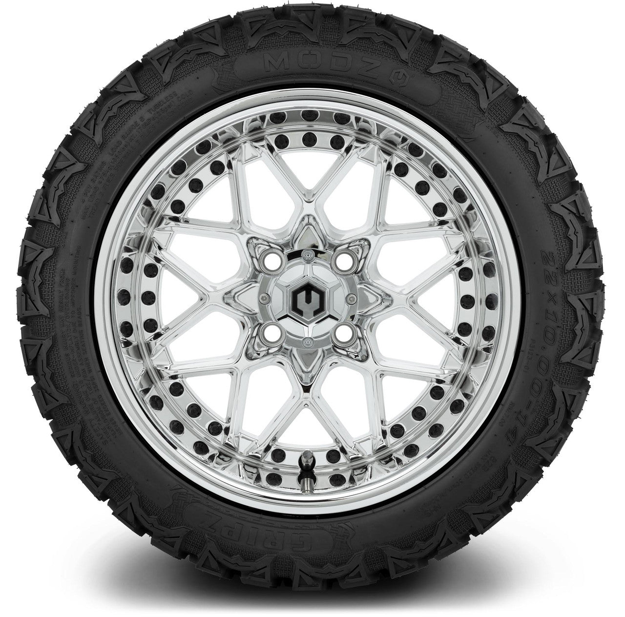 MODZ® 14" Formula Chrome Wheels & Off-Road Tires Combo