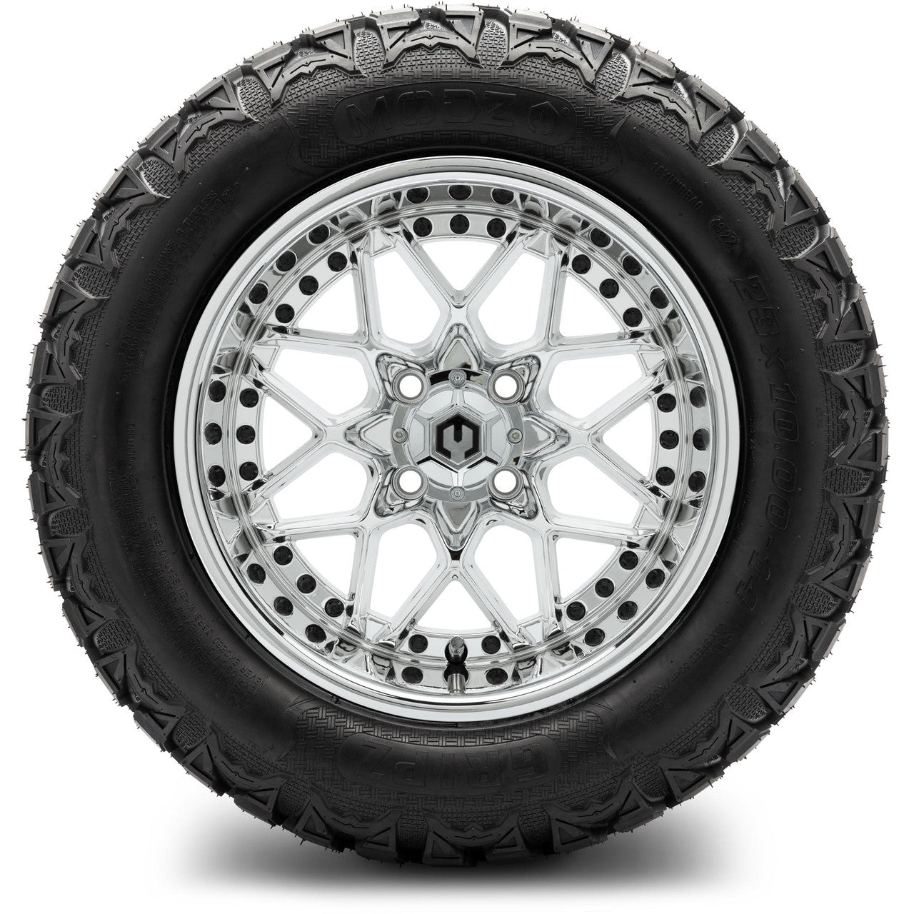 MODZ® 14" Formula Chrome Wheels & Off-Road Tires Combo