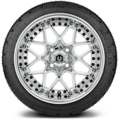 MODZ® 14" Formula Chrome Wheels & Street Tires Combo