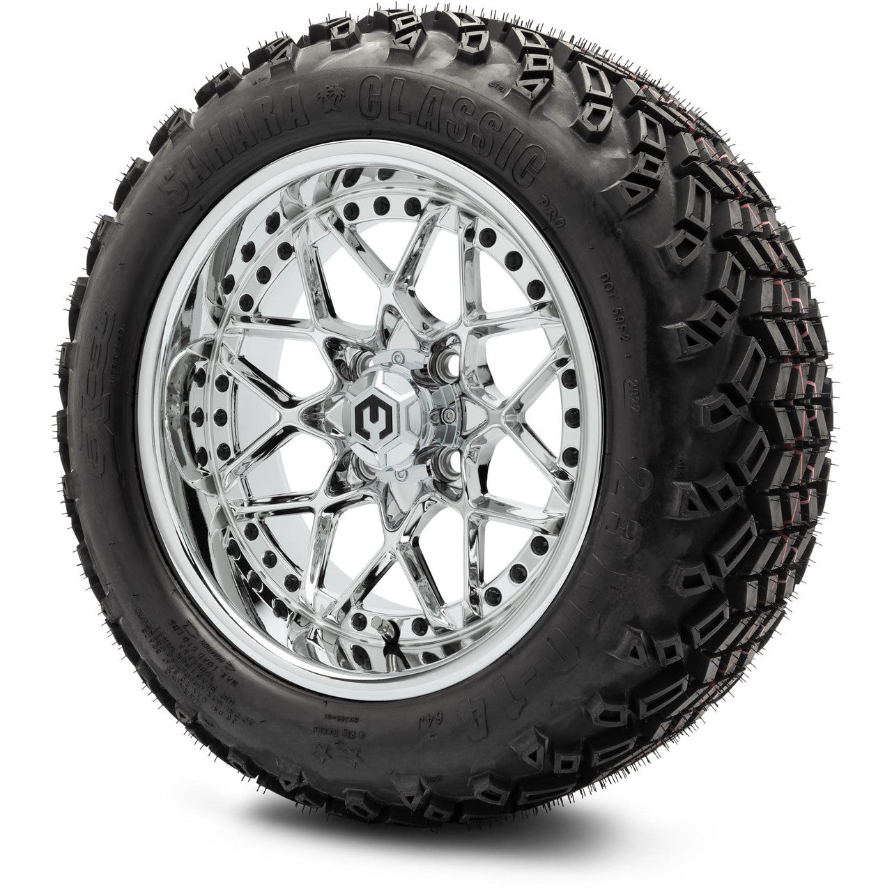 MODZ® 14" Formula Chrome Wheels & Off-Road Tires Combo