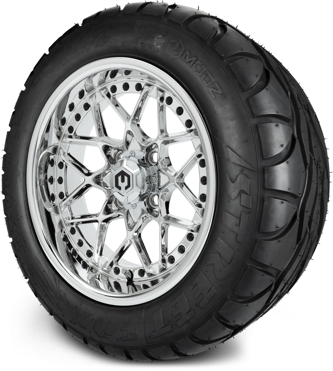 MODZ® 14" Formula Chrome Wheels & Street Tires Combo