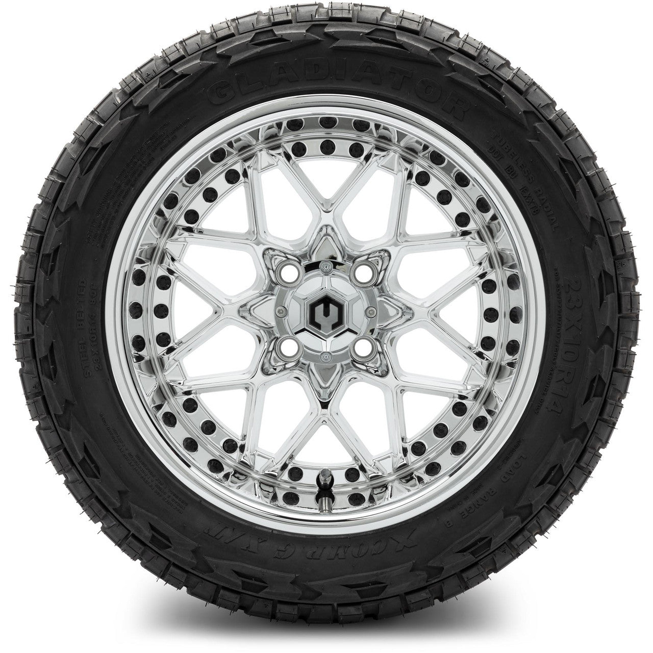 MODZ® 14" Formula Chrome Wheels & Off-Road Tires Combo