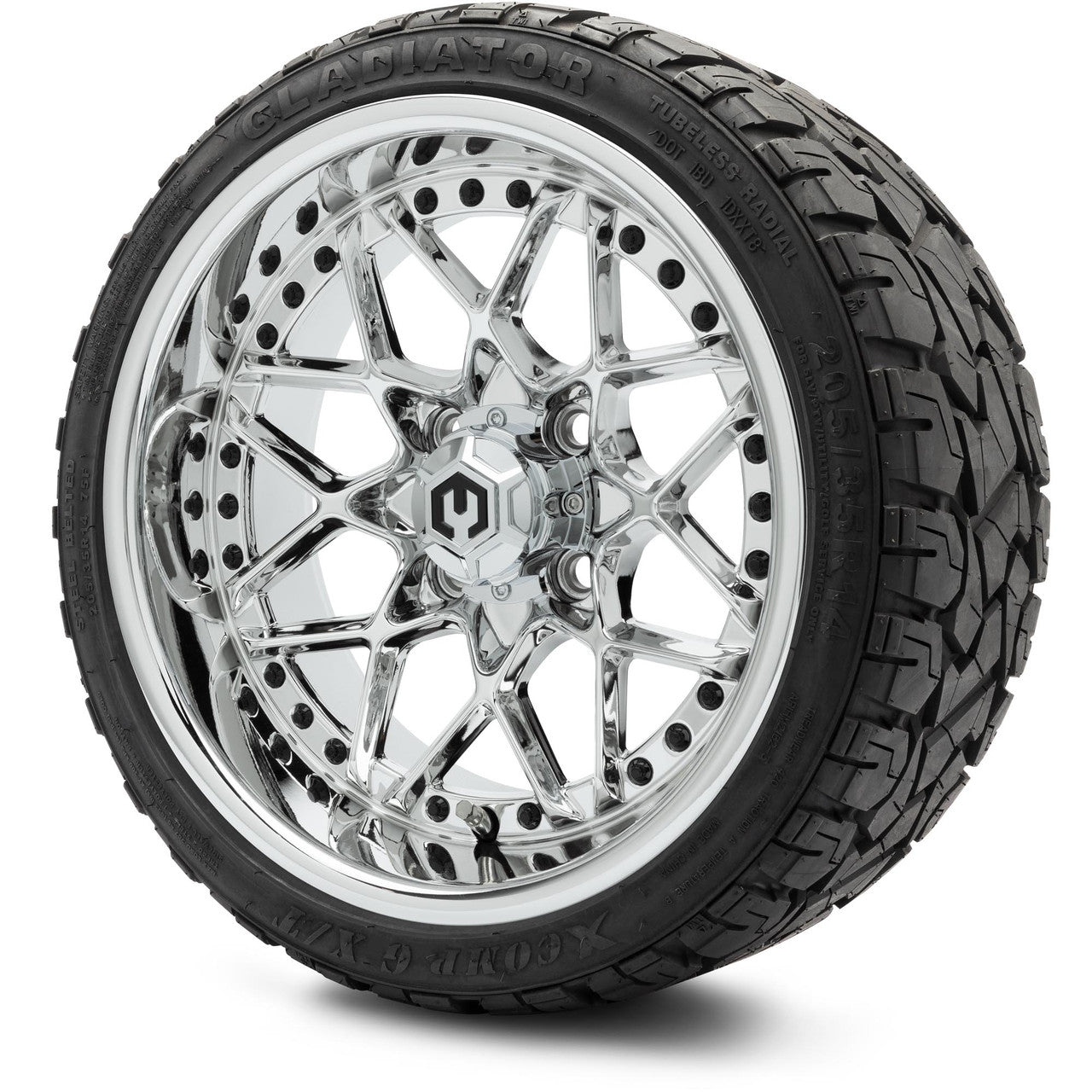 MODZ® 14" Formula Chrome Wheels & Off-Road Tires Combo