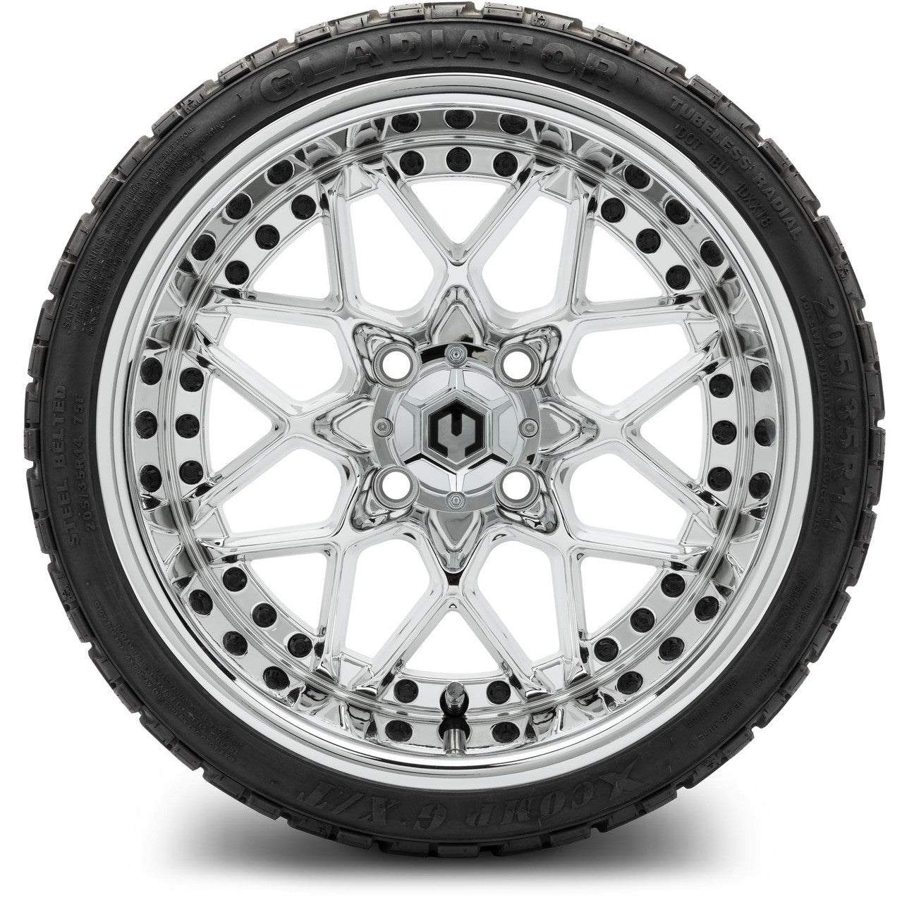 MODZ® 14" Formula Chrome Wheels & Off-Road Tires Combo