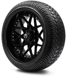 MODZ® 14" Formula Glossy Black Wheels & Street Tires Combo