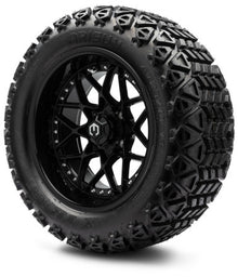 MODZ® 14" Formula Glossy Black Wheels & Off-Road Tires Combo