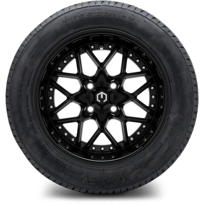 MODZ® 14" Formula Glossy Black Wheels & Street Tires Combo
