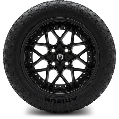 MODZ® 14" Formula Glossy Black Wheels & Off-Road Tires Combo