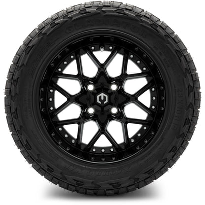 MODZ® 14" Formula Glossy Black Wheels & Off-Road Tires Combo