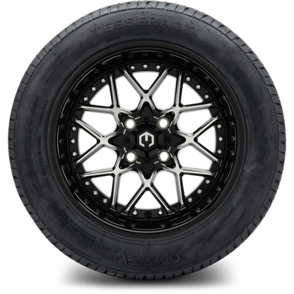 MODZ® 14" Formula Machined Black Wheels & Street Tires Combo