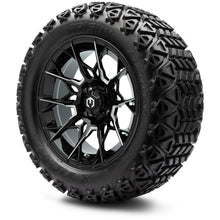 MODZ® 14" Chaos Glossy Black with Ball Mill Wheels & Off-Road Tires Combo