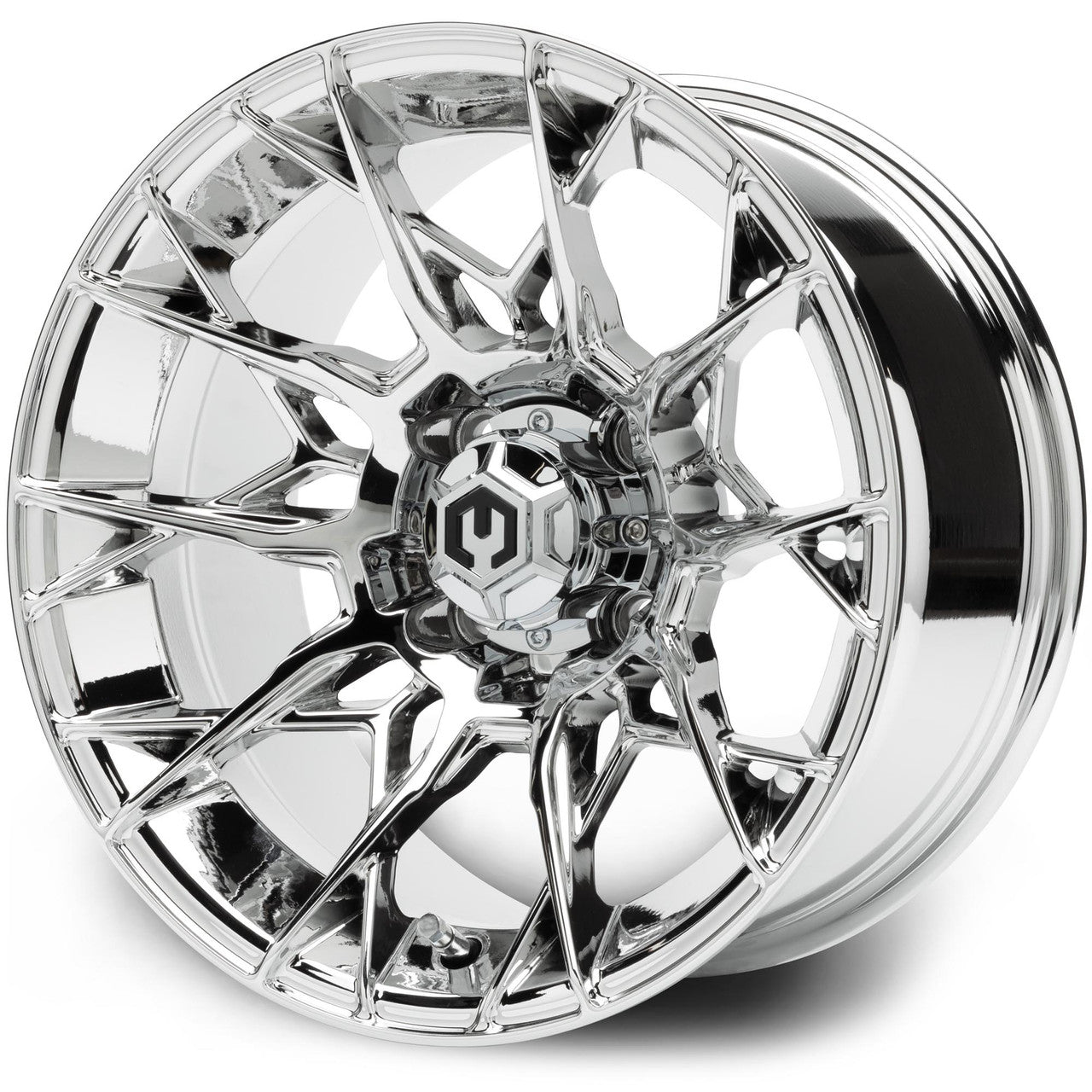 MODZ® Chaos Chrome 14" Golf Cart Wheel
