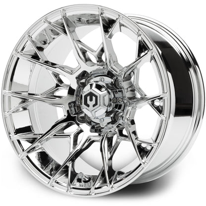 MODZ® Chaos Chrome 14" Golf Cart Wheel