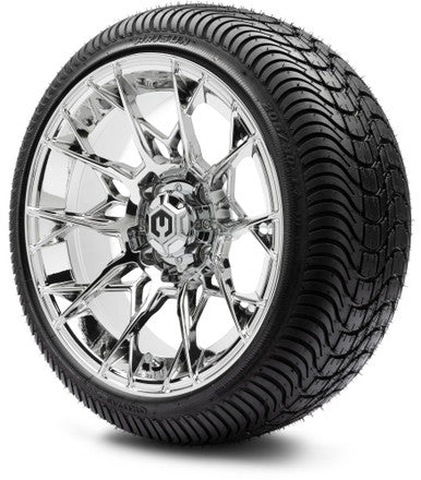 MODZ® 14" Chaos Chrome Wheels & Street Tires Combo