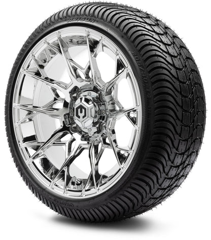 MODZ® 14" Chaos Chrome Wheels & Street Tires Combo