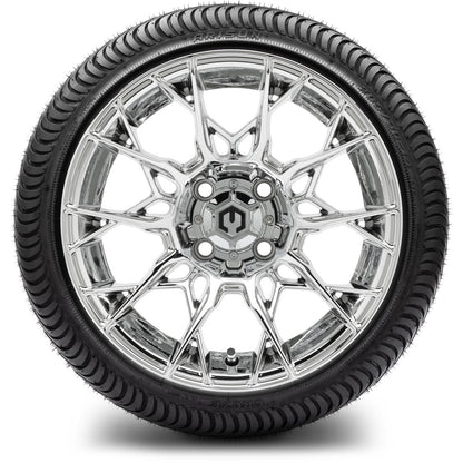 MODZ® 14" Chaos Chrome Wheels & Street Tires Combo