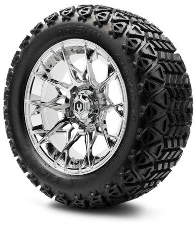 MODZ® 14" Chaos Chrome Wheels & Off-Road Tires Combo