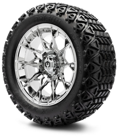 MODZ® 14" Chaos Chrome Wheels & Off-Road Tires Combo