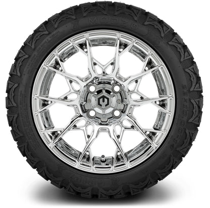 MODZ® 14" Chaos Chrome Wheels & Off-Road Tires Combo