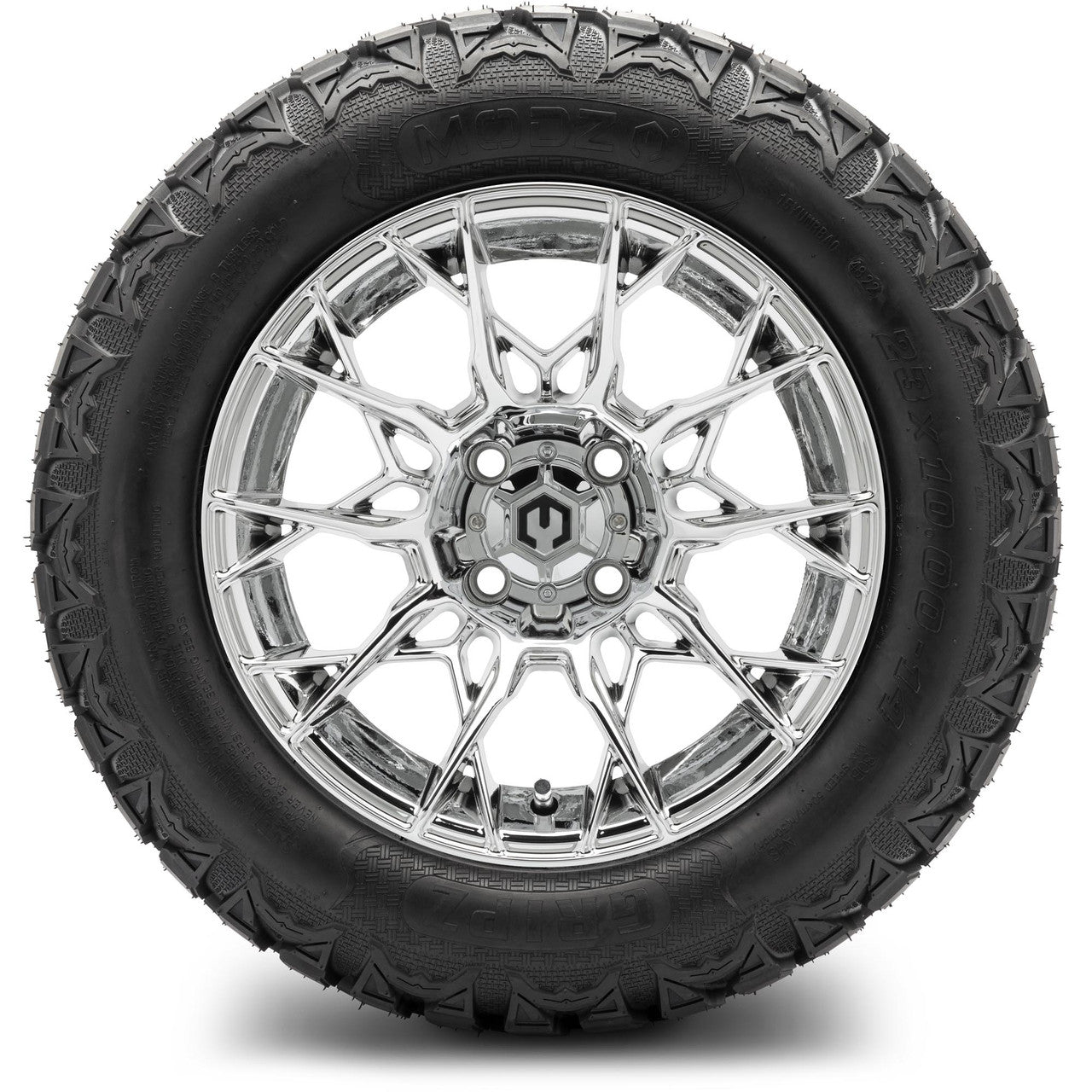 MODZ® 14" Chaos Chrome Wheels & Off-Road Tires Combo