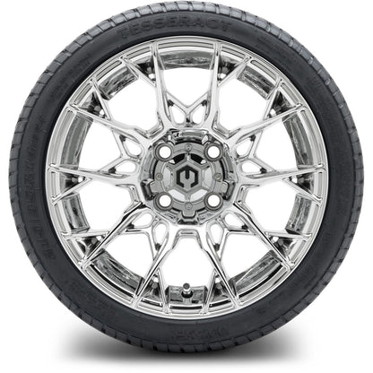 MODZ® 14" Chaos Chrome Wheels & Street Tires Combo