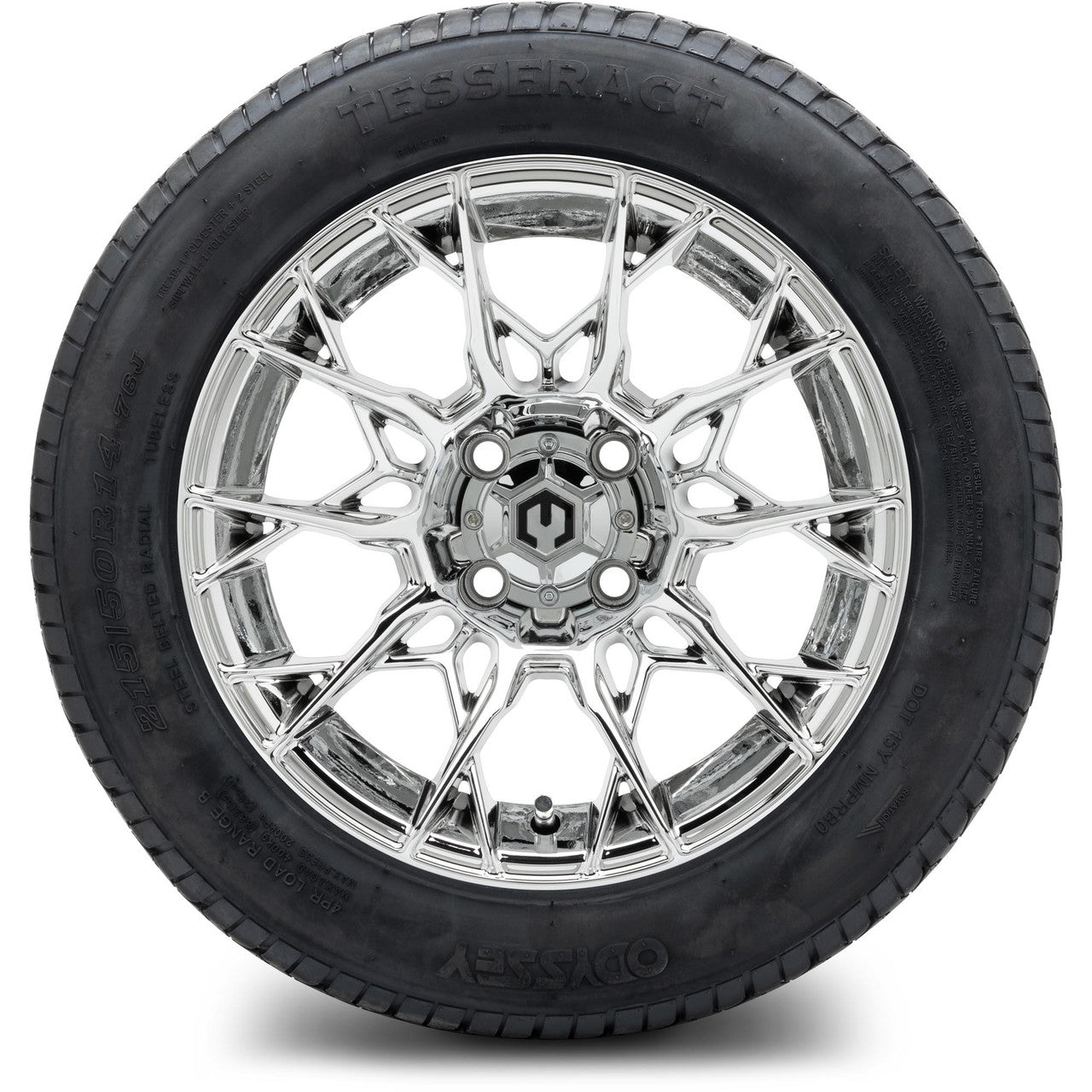 MODZ® 14" Chaos Chrome Wheels & Street Tires Combo