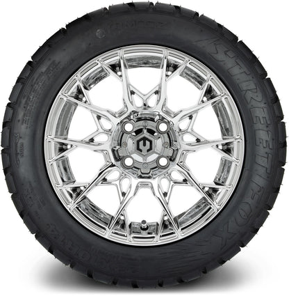 MODZ® 14" Chaos Chrome Wheels & Street Tires Combo