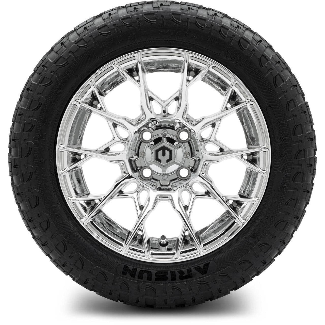 MODZ® 14" Chaos Chrome Wheels & Off-Road Tires Combo