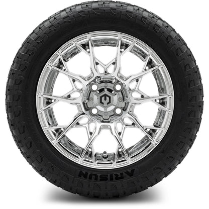 MODZ® 14" Chaos Chrome Wheels & Off-Road Tires Combo