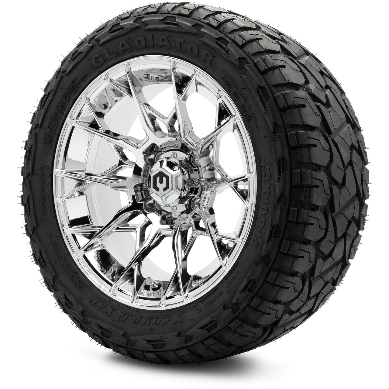MODZ® 14" Chaos Chrome Wheels & Off-Road Tires Combo